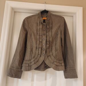 Cynthia Steffe Lined Linen Jacket Size 6